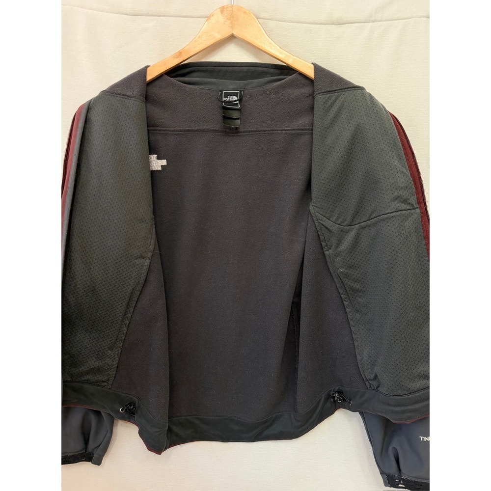 The North Face Apex Bionic Softshell Jacket Maroon Gray Hiking Women's - Picture 3 of 9